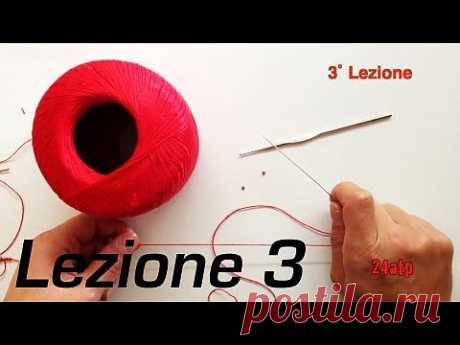 Chiacchierino Ad Ago - 3˚ Lezione Tutorial Unire Lavoro Con Uncinetto Fai Da Te Bijoux DIY Come Fare - YouTube