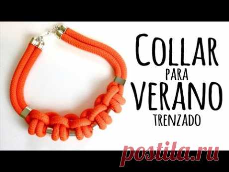 DIY COLLAR VERANIEGO TRENZADO - ANUDADO