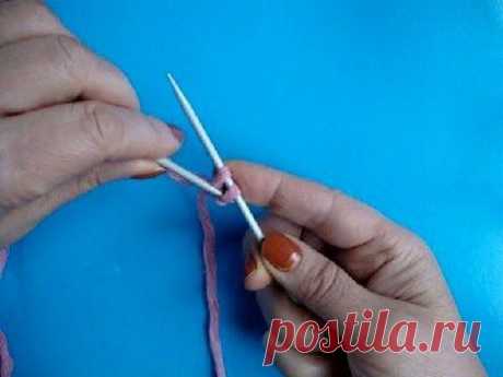 Вязание спицами Урок 19 Набор  на спицы Knitting cast on