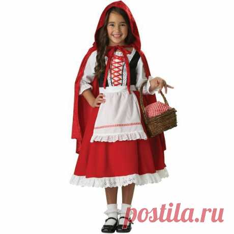 Как создать новогодний костюм Красной Шапочки для девочки своими руками.