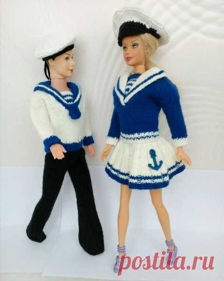 Костюм моряка на Кена и Барби – заказать на Ярмарке Мастеров – ET8YPRU | Одежда для кукол, Москва