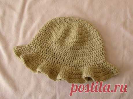 How to crochet a simple women's sun hat - summer hat for beginners