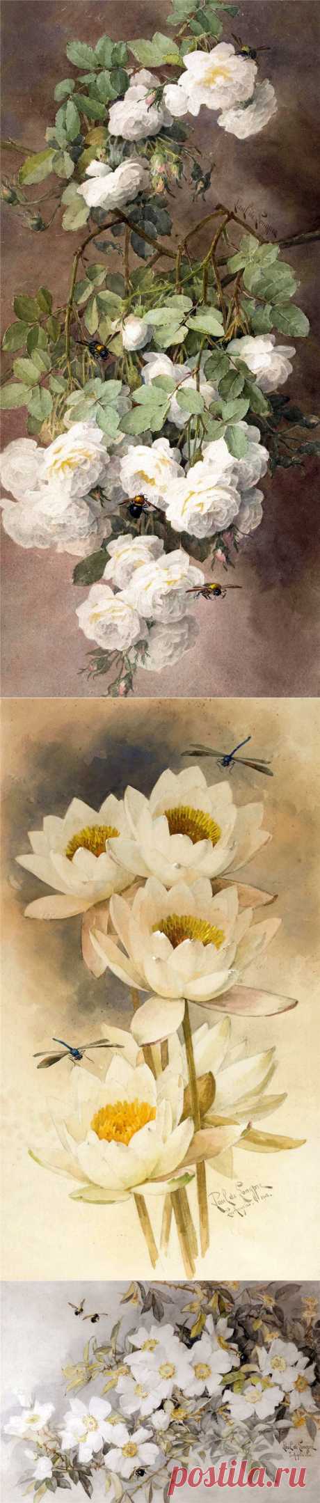Цветочное...Paul de Longpre (1855-1911).