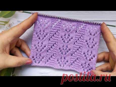 Lace Stitch Knit Pattern | Ajourmuster stricken | Punto Traforato ai ferri | Point Ajouré au Tricot