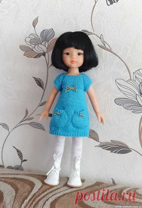 Платье с кармашками на куклу Паола Рейна / Одежда и обувь для кукол своими руками / Бэйбики. Куклы фото. Одежда для кукол