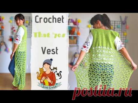 How To Crochet That 70s Long  Vest