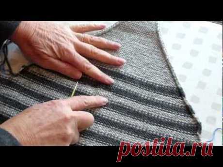 Разделение вязаного полотна на две части / Splitting knit fabric | Knitting club // нитин клаб