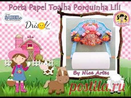 Porta Papel Toalha Porquinha Lili