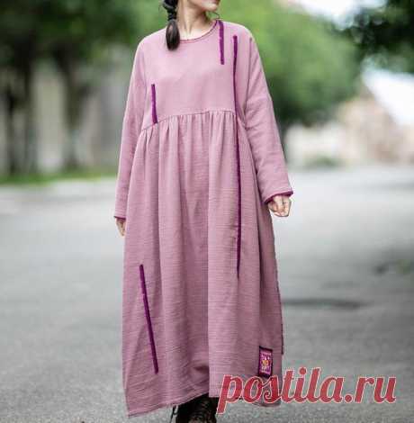 Womens plus size Maxi Dress Pink cotton Dress Longsleeve | Etsy 【Fabric】 cotton Lining cotton 【Color】 pink 【Size】 M; Shoulder width is not limited Shoulder + Sleeve 65cm/ 25 Bust 130cm/ 50 Length 122cm/ 47  L; Shoulder width is not limited Shoulder + Sleeve 67cm/ 26 Bust 130cm/ 50 Length 132cm/ 51  Washing & Care instructions: -Hand wash or gently machine