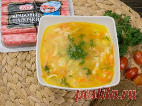 Суп из крабовых палочек - Простые рецепты Овкусе.ру
