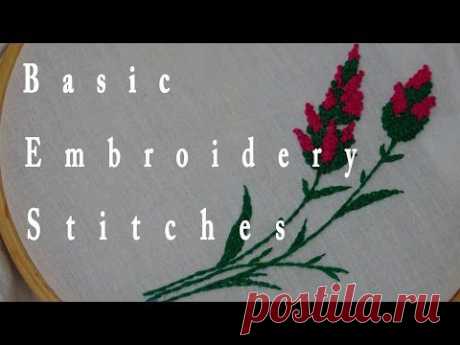 Beginners Basic Hand Embroidery Stitches