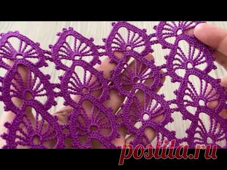 THE MOST TREND and BEAUTIFUL Crochet Runner, Shawl, Sweater, Scarf Pattern Tutorial