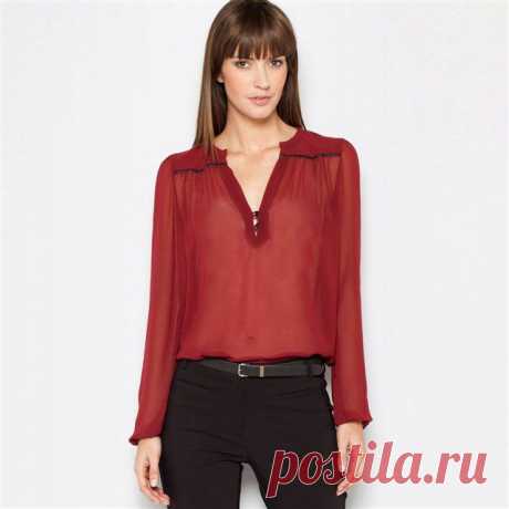 LAURA CLEMENT Grandad-Style Blouse with Studded Detail  £17.50