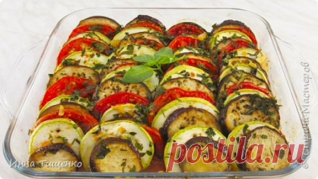 Рататуй: запеченные овощи в духовке (кабачки, баклажаны, помидоры) | Страна Мастеров