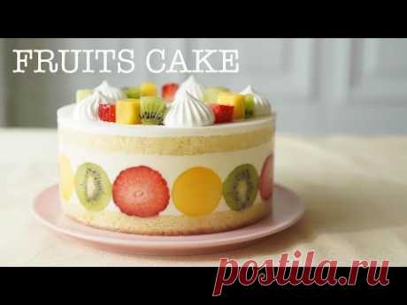 Как приготовить фруктовый торт./How to Make Fruits Cake.