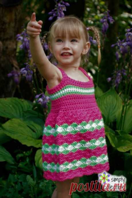 Crochet Baby Dress Pattern - Garden Party Dress • Simply Collectible Crochet