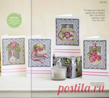 Журнал Cross Stitch Gold &quot;Lace Cards&quot;
698х625