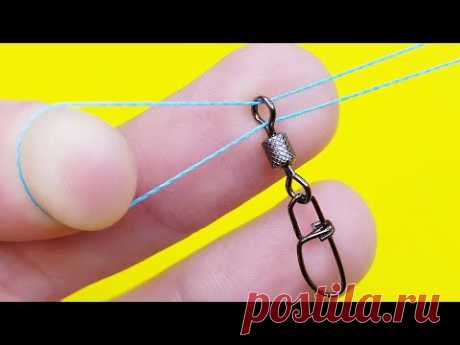 Освойте рыболовный узел за 70 секунд - вы не поверите, что произойдет дальше, этот узел называется improved clinch knot. Рекомендую запомнить данный узел, так как прочность данного узла составляет 98%.
