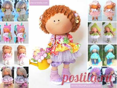 Kids Doll Handmade Birthday Gift Doll Interior Decor Doll | Etsy Hello, dear visitors!  This is handmade soft doll created by Master Yana (Cheboksari, Russia). Doll is made by Order. Order processing time is 5-12 days.  All dolls on the photo are made by master Yana. You can find them in our shop using masters name:
