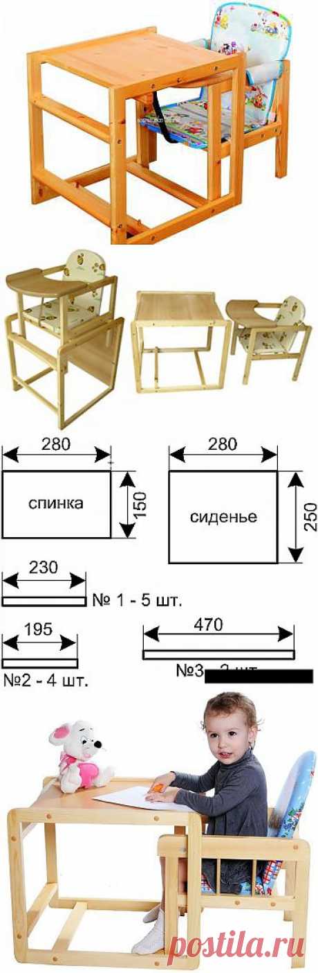 Детский &quot;Стол и стульчик&quot; своими руками