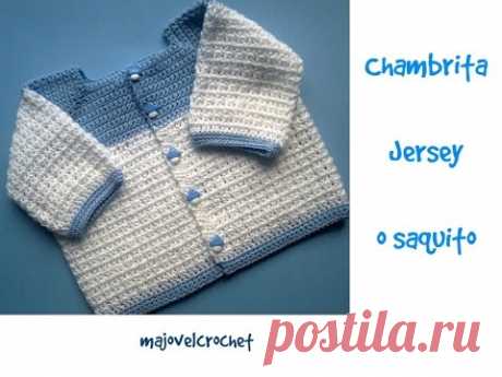 Chambrita, jesey o saquito a crochet 2parte