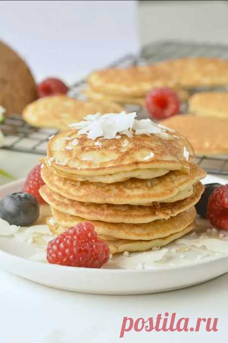 Low carb coconut flour pancakes - keto + gluten free - Sweetashoney