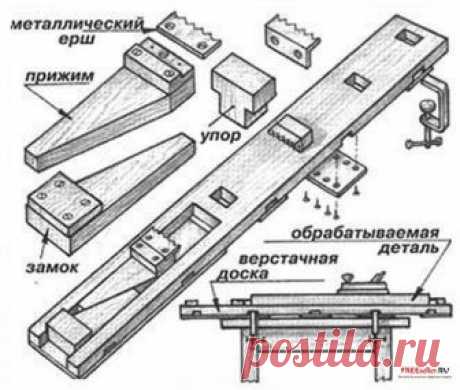 Верстак из досок - схема изготовления