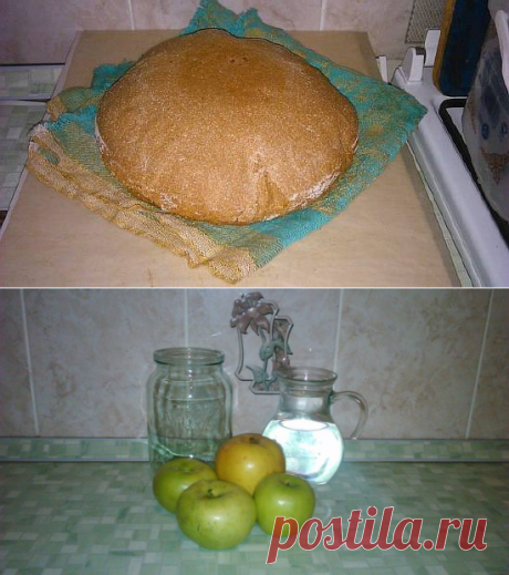 Бездрожжевой хлеб на яблочной закваске с нуля - пошаговый рецепт