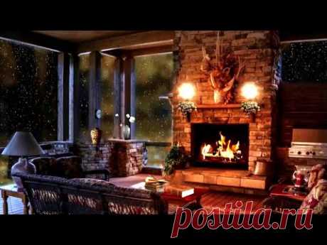 Уютный вечер возле камина | Посиделки у камина | Как избавиться от стресса | Футаж | Fireplace decor