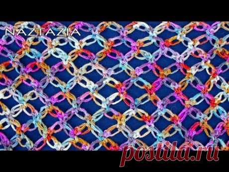 Learn How to Crochet - Solomon's Knot Stitch (Lover's Knot, Love Knot, Hail Stone, Salomon)