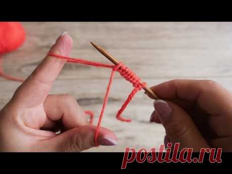 Набор петель от одного конца нити | Cast on knitting stitches