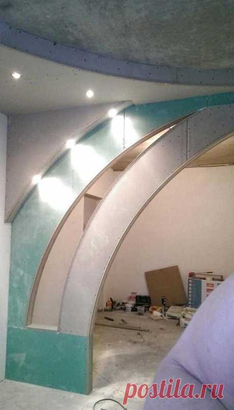 Процесс создания арки в квартире