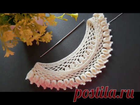 صدر كروشي2020 سهل للمبتدئات أنيق بالخطوات/صدور كروشيه/ collar crochet