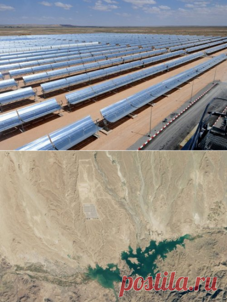 В Марокко строят крупнейшую в мире солнечную электростанцию (2 фото)