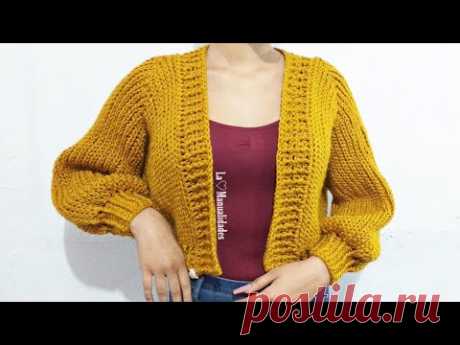 Sueter para mujer tejido a crochet(punto ingles)