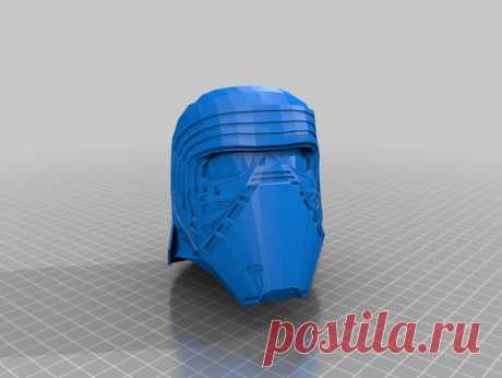 Kylo Ren by Jace1969 An old file from my Pepakura making days that I discovered in Pepakura Designer you can export to .OBJ and in "Windows 10 3DBuilder or 123Design" export to .STL. Unfortunately I don't have the skills yet to improve further on the model, but maybe someone out there would like to tidy it up. Please upload it back as a remix if you do take the time to clean it up.
Please note this was originally uploaded to the net as a free down load. So I cant take cred...