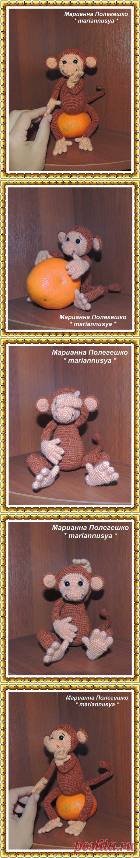 Вязалки, вышивалки и другие вытворялки........ Марианны( mariannusya): Озорная обезьянка Мастер класс