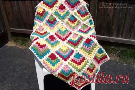 Mitered Granny Square | Crochet Again