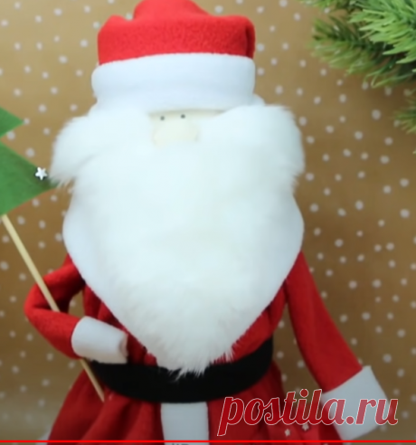 Новогодние поделки - ДЕД МОРОЗ СВОИМИ РУКАМИ - Santa Claus DIY - NataliDoma - YouTube