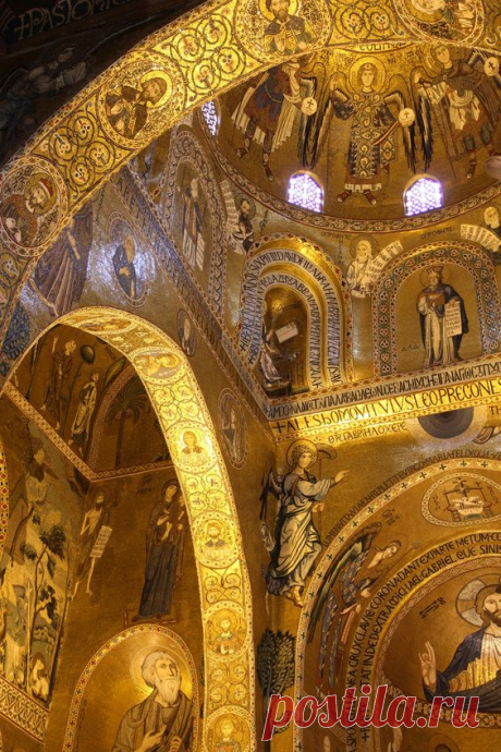 The Palatine Chapel (Italian: Cappella Palatina was the royal chapel of the Norman kings of Kingdom of Sicily - now serves as Parliament House (Palermo)   |   Pinterest • Всемирный каталог идей