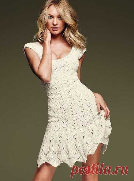 Вязание: платье от Victoria's Secret.