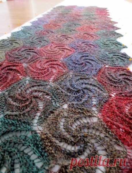 Swirl Shawl - Entrelac (энтрелак, плетенка) - Галерея - Knitting Forum.Ru