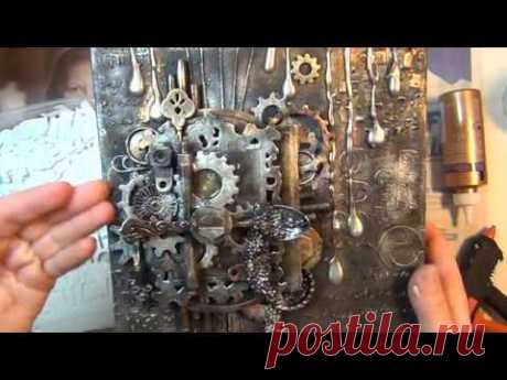 HOW TO MAKE A MIXED MEDIA CAVAS WITH LOTS OF TEXTURE