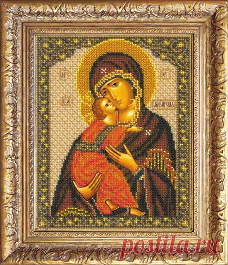 Купив в нашем интернет-магазине набор для вышивки бисером " Богородицы Владимирской", вы сможете своими руками создать икону Пресвятой Богородицы.