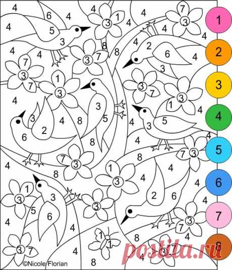 (690) Nicole's Free Coloring Pages | Rekenen