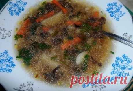 Грибной суп  с перловкой | Домашняя еда