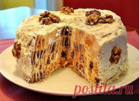 Как приготовить торт трухлявый пень - рецепт, ингредиенты и фотографии