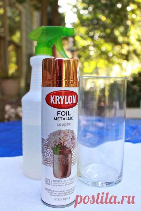 DIY Copper Mercury Glass Votives - 2 пчелы в подлодке