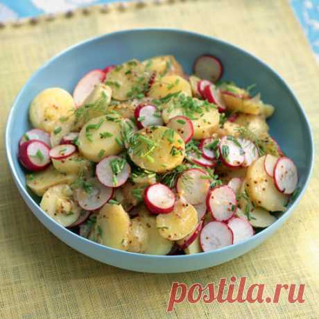 Салат с редисом и молодым картофелем | Goodhouse.ru
