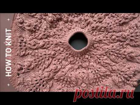 🧶🍑 Knitting: Мастер-класс по вязанию премиальной кокетки из Peach Fuzz – Premium Yoke Tutorial